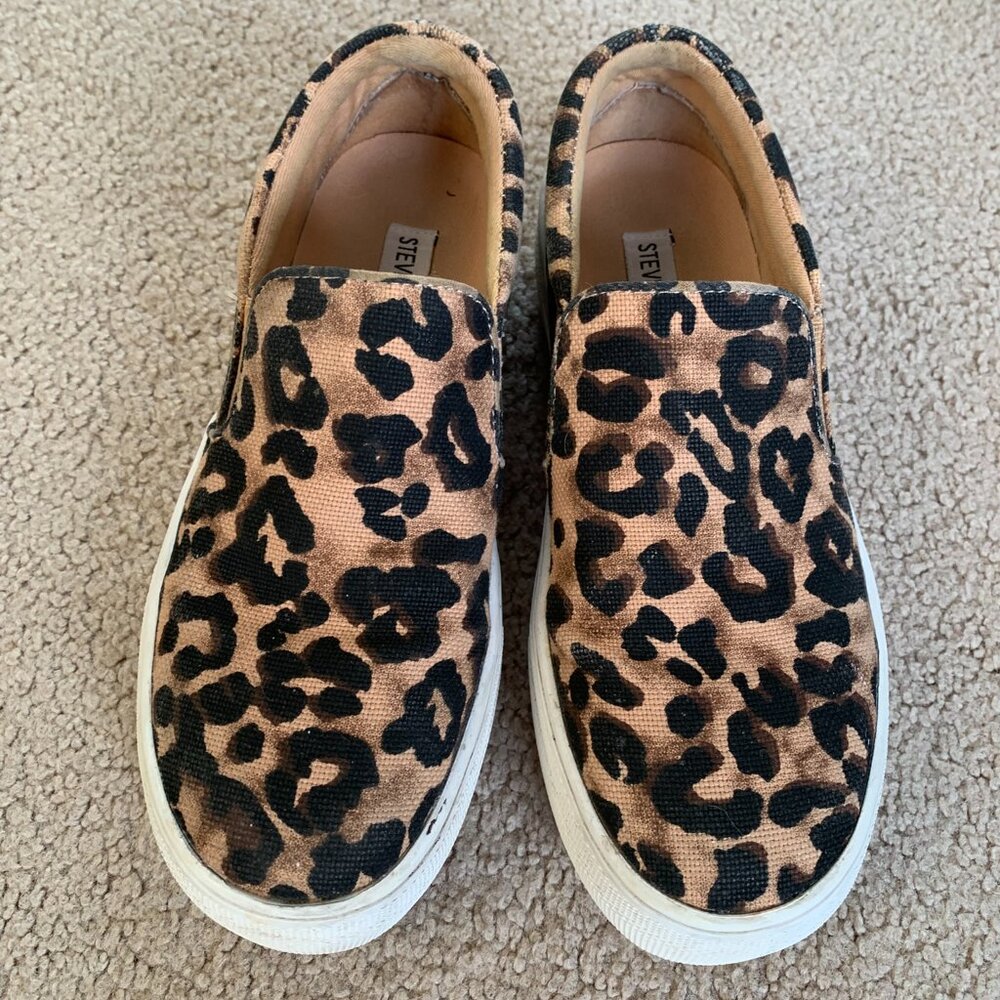 Steve Madden Leopard Print Slip On Sneaker